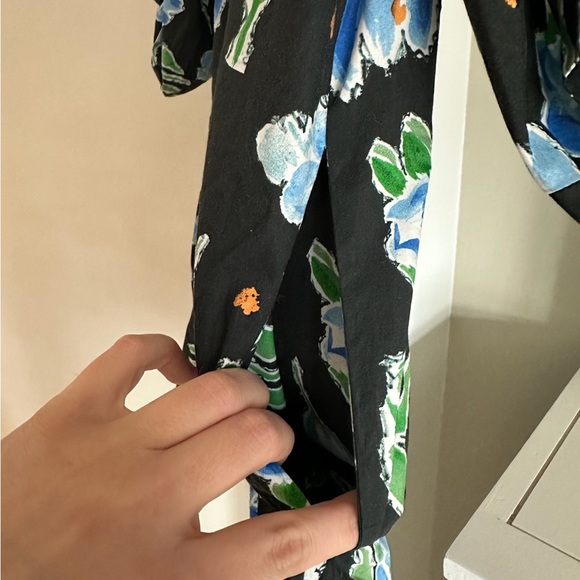 BAUM UND PFERDGARTEN BLACK FLORAL DRESS SIZE 34 WITH POCKETS - Picture 6 of 6